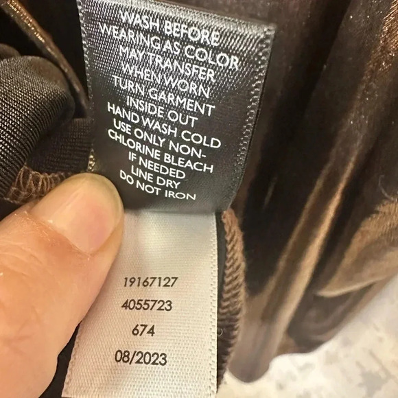 Torrid Metallic Bronze Liquid Shine Chic Trendy Cowl Cami Adjustable Straps s 1 - Picture 8 of 8